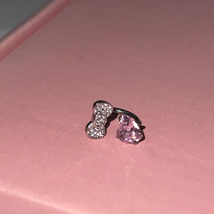 Heart Bow Earrings