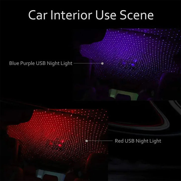 Car Starry Night Lights