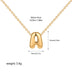 3D Gold Initial Necklace